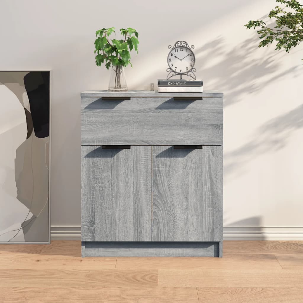 Sideboard Grau Sonoma 60x30x70 cm Holzwerkstoff