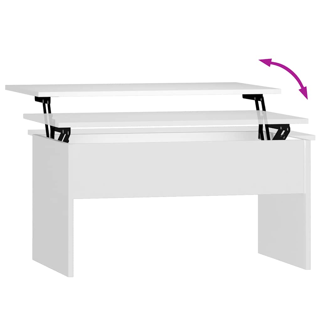 Couchtisch Weiß 80x50,5x41,5 cm Holzwerkstoff