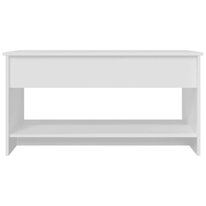 Couchtisch Weiß 102x50x52,5 cm Holzwerkstoff