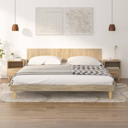 Nachttische 2 Stk. Sonoma-Eiche 40x35x47 cm