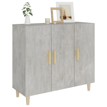 Sideboard Betongrau 90x34x80 cm Holzwerkstoff