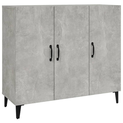 Sideboard Betongrau 90x34x80 cm Holzwerkstoff