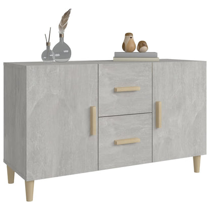 Sideboard Betongrau 100x36x60 cm Holzwerkstoff