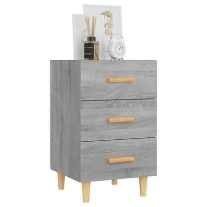 Nachttisch Grau Sonoma 40x40x66 cm Holzwerkstoff