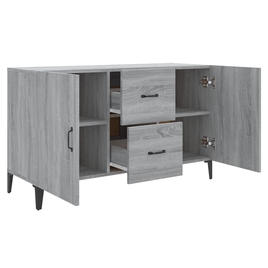 Sideboard Grau Sonoma 100x36x60 cm Holzwerkstoff