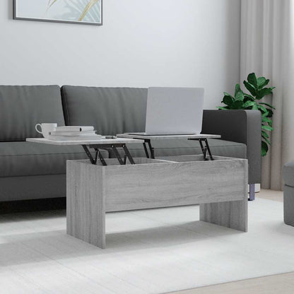 Couchtisch Grau Sonoma 102x50,5x46,5 cm Holzwerkstoff