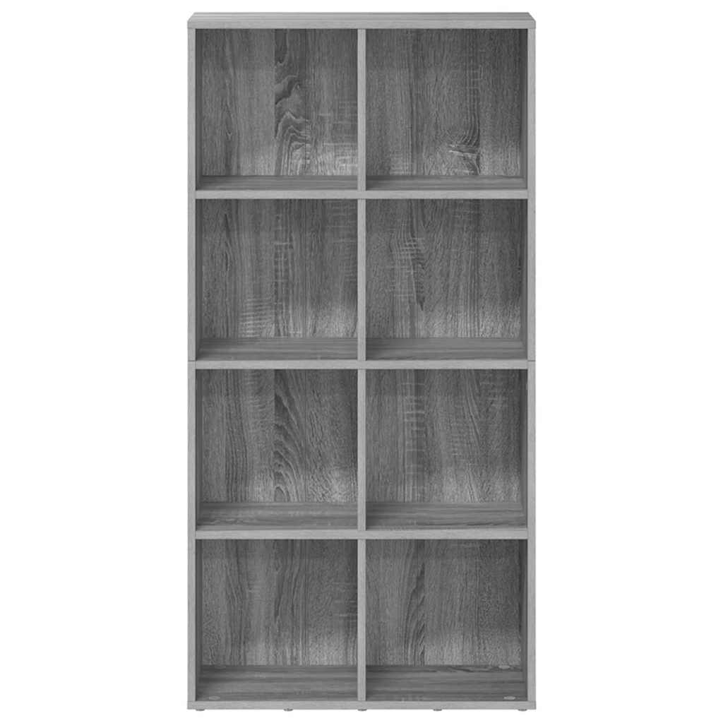 Bücherregal/Sideboard Grau Sonoma 66×30×130 cm Holzwerkstoff