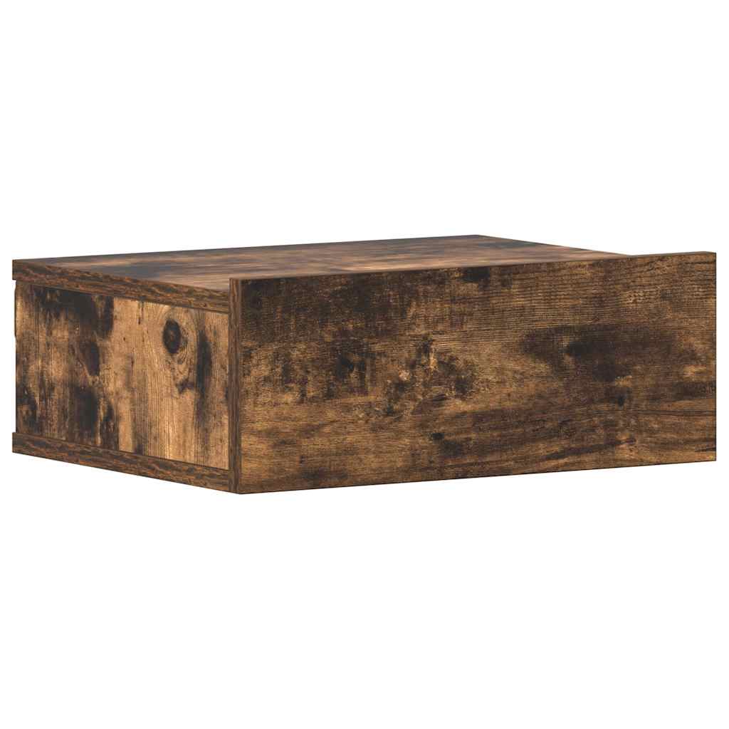 Hängender Nachttisch Räuchereiche 40x30x15 cm Holzwerkstoff