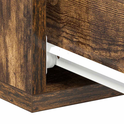 Hängender Nachttisch Räuchereiche 40x30x15 cm Holzwerkstoff