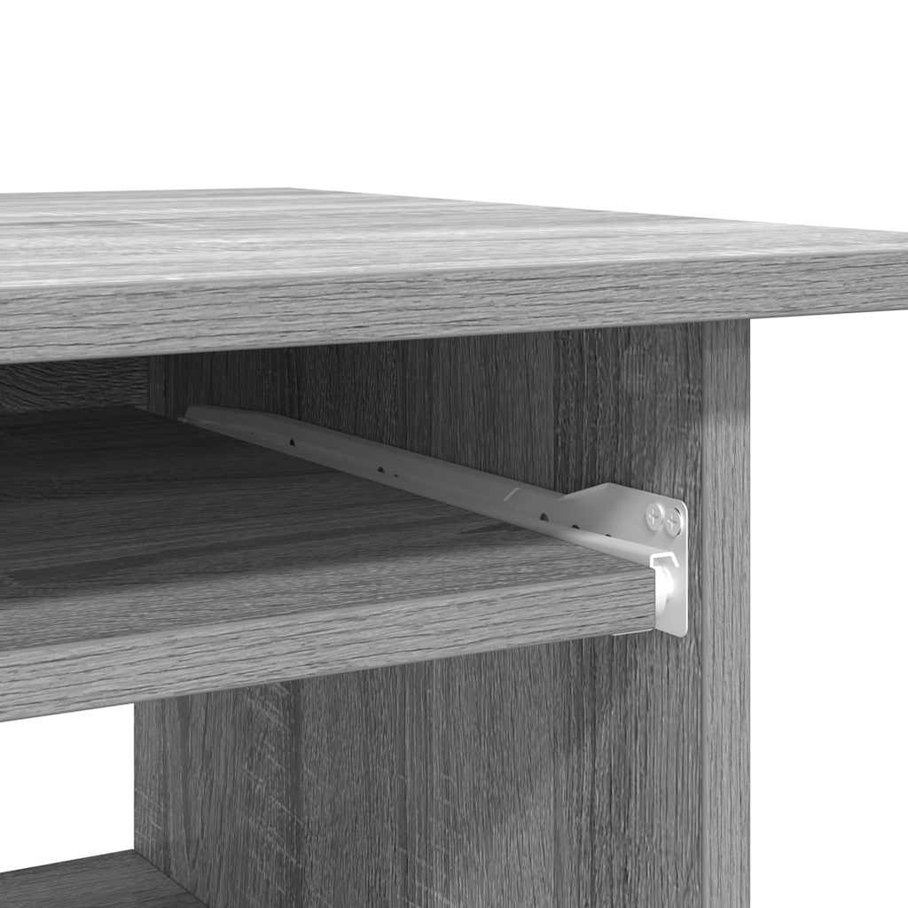 Schreibtisch Grau Sonoma 80x45x74 cm Holzwerkstoff