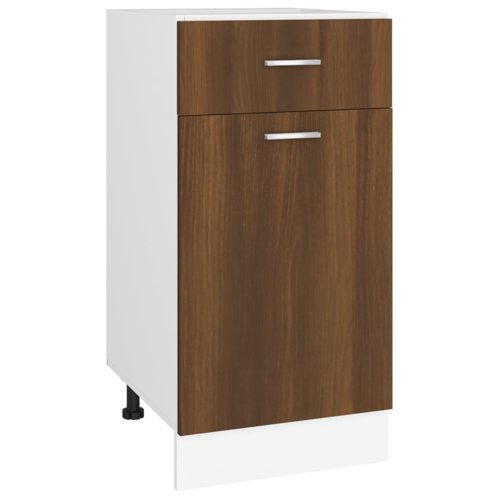 Unterschrank mit Schublade Lyon Braun Eichen-Optik 40x46x81,5 cm