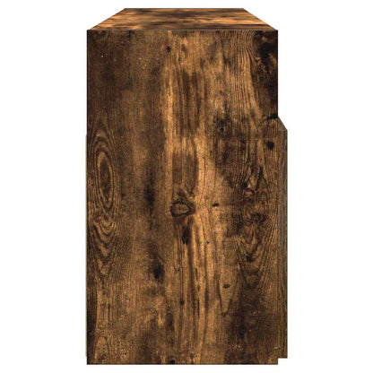 TV-Schrank mit LED-Leuchten Räuchereiche 120x30x50 cm