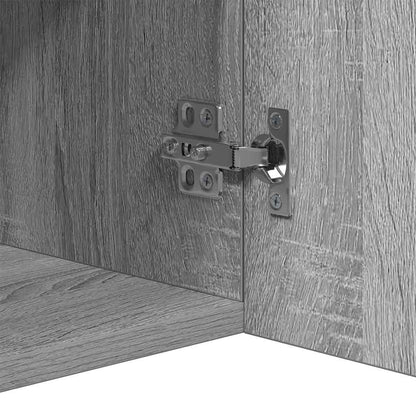 Sideboard mit LED-Beleuchtung Grau Sonoma 80x35x75 cm