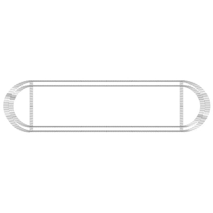 Gabionen-Hochbeet Verzinktes Eisen 400x100x50 cm