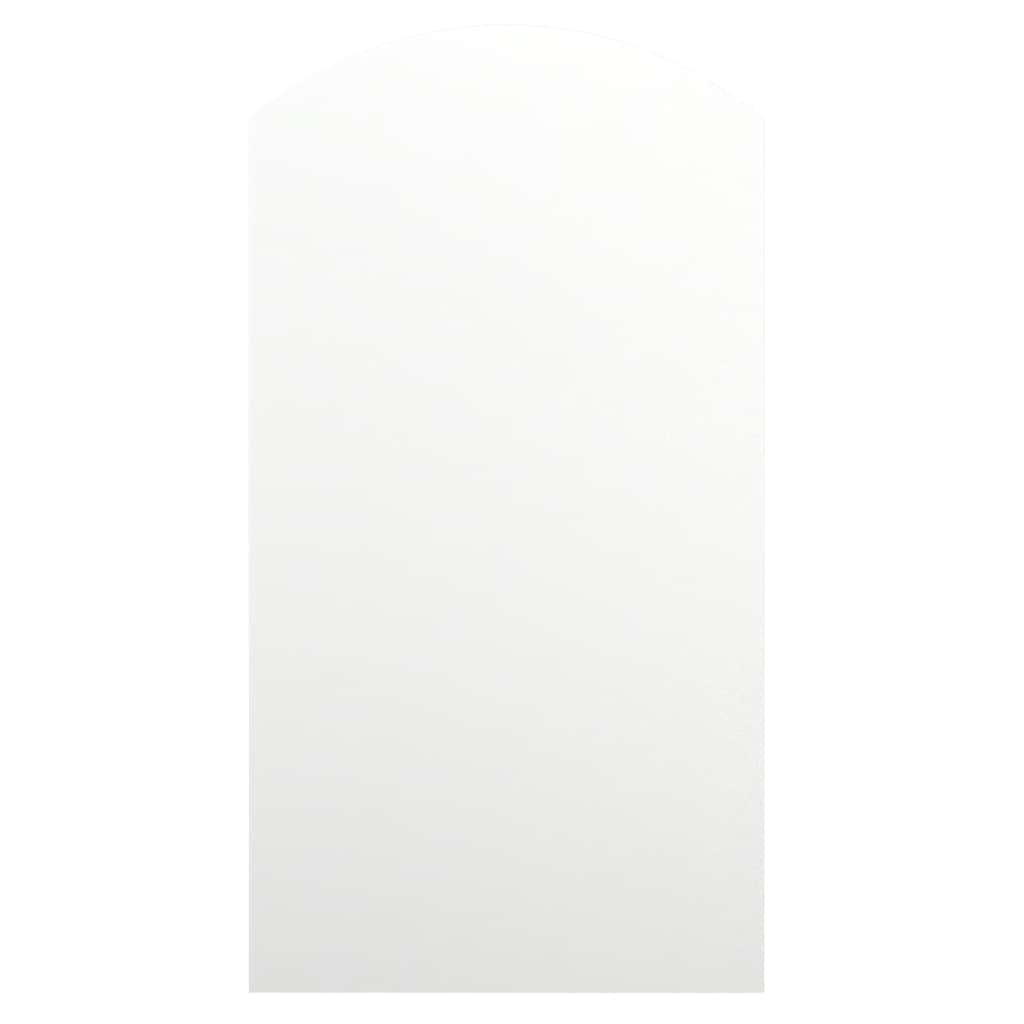 Spiegel mit LED-Leuchten 90x45 cm Glas Bogenförmig