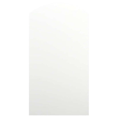 Spiegel mit LED-Leuchten 90x45 cm Glas Bogenförmig