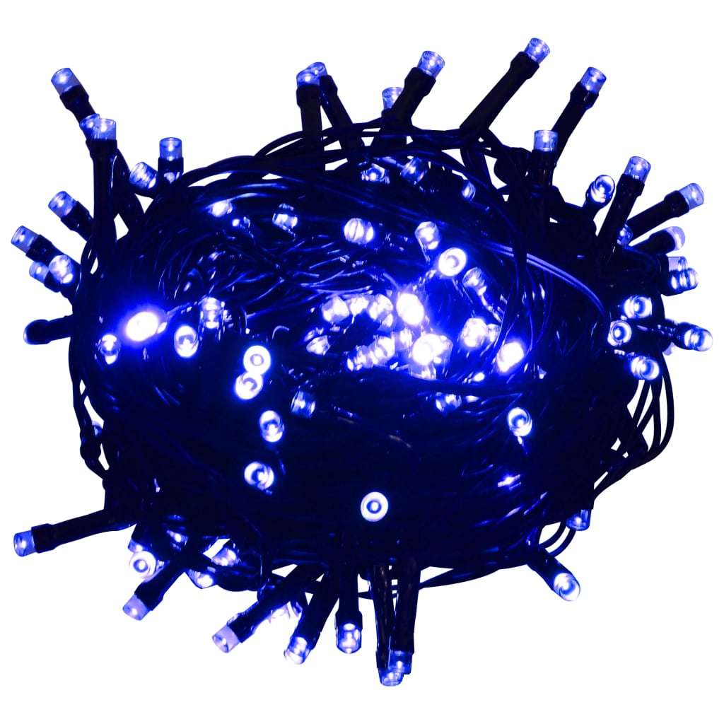 LED-Lichterkette mit 600 LEDs Blau 60 m PVC