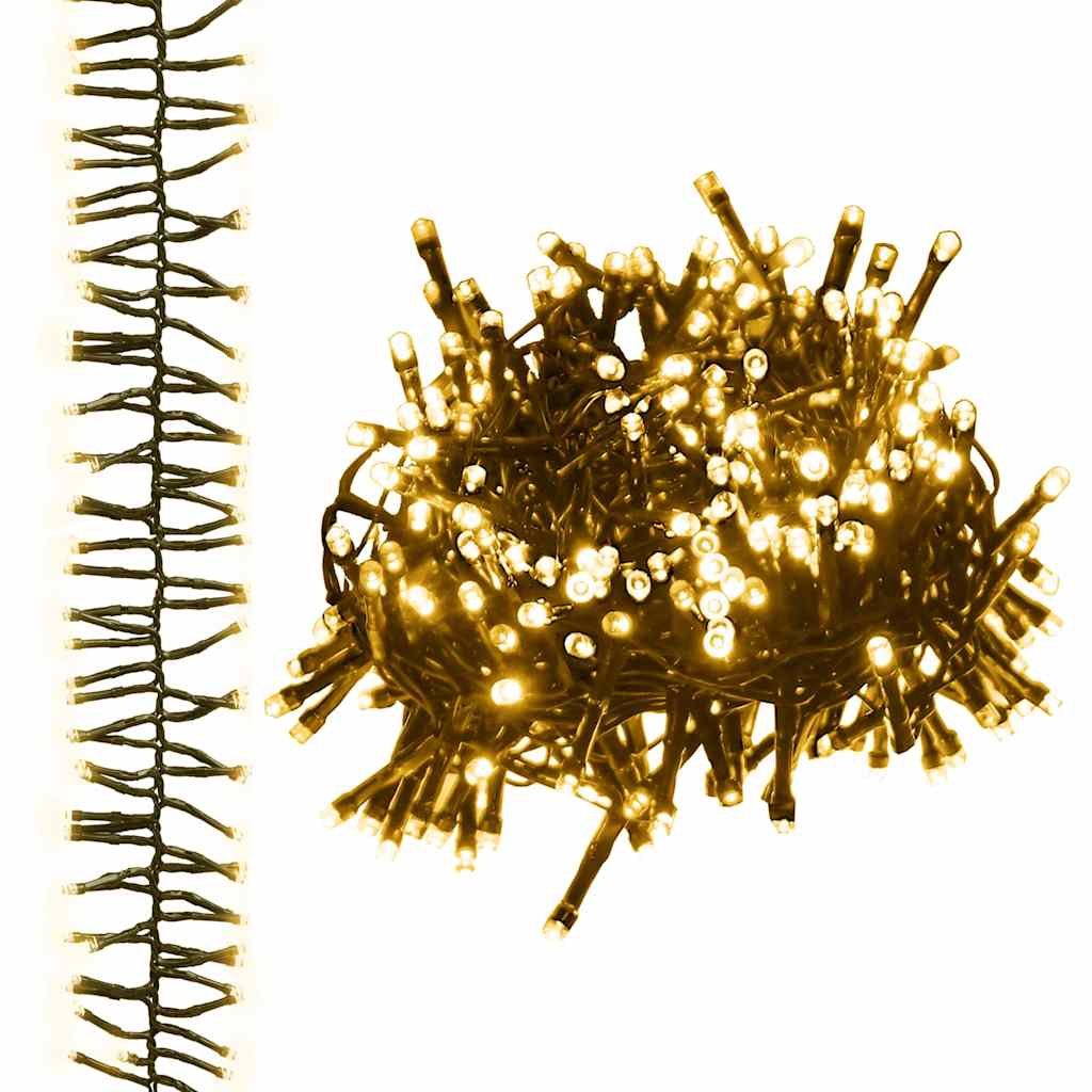 LED-Lichterkette mit 1000 LEDs Warmweiß 11 m PVC