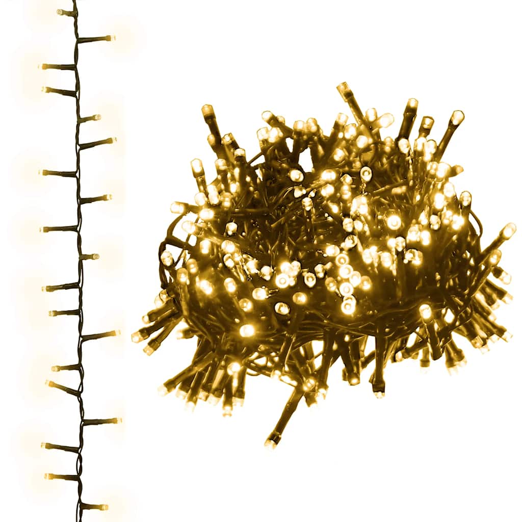 LED-Lichterkette mit 1000 LEDs Warmweiß 25 m PVC