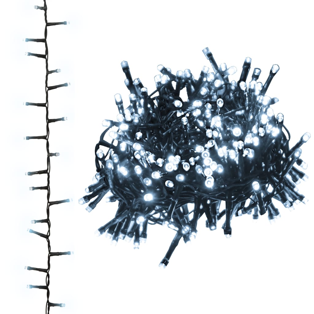 LED-Lichterkette mit 1000 LEDs Kaltweiß 25 m PVC