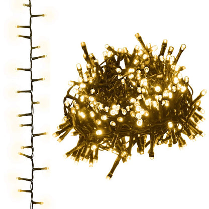 LED-Lichterkette mit 3000 LEDs Warmweiß 65 m PVC