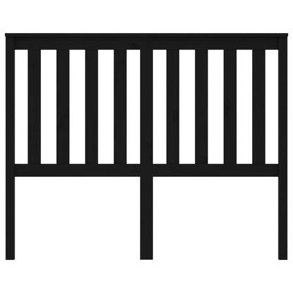 Kopfteil Schwarz 146x6x101 cm Massivholz Kiefer