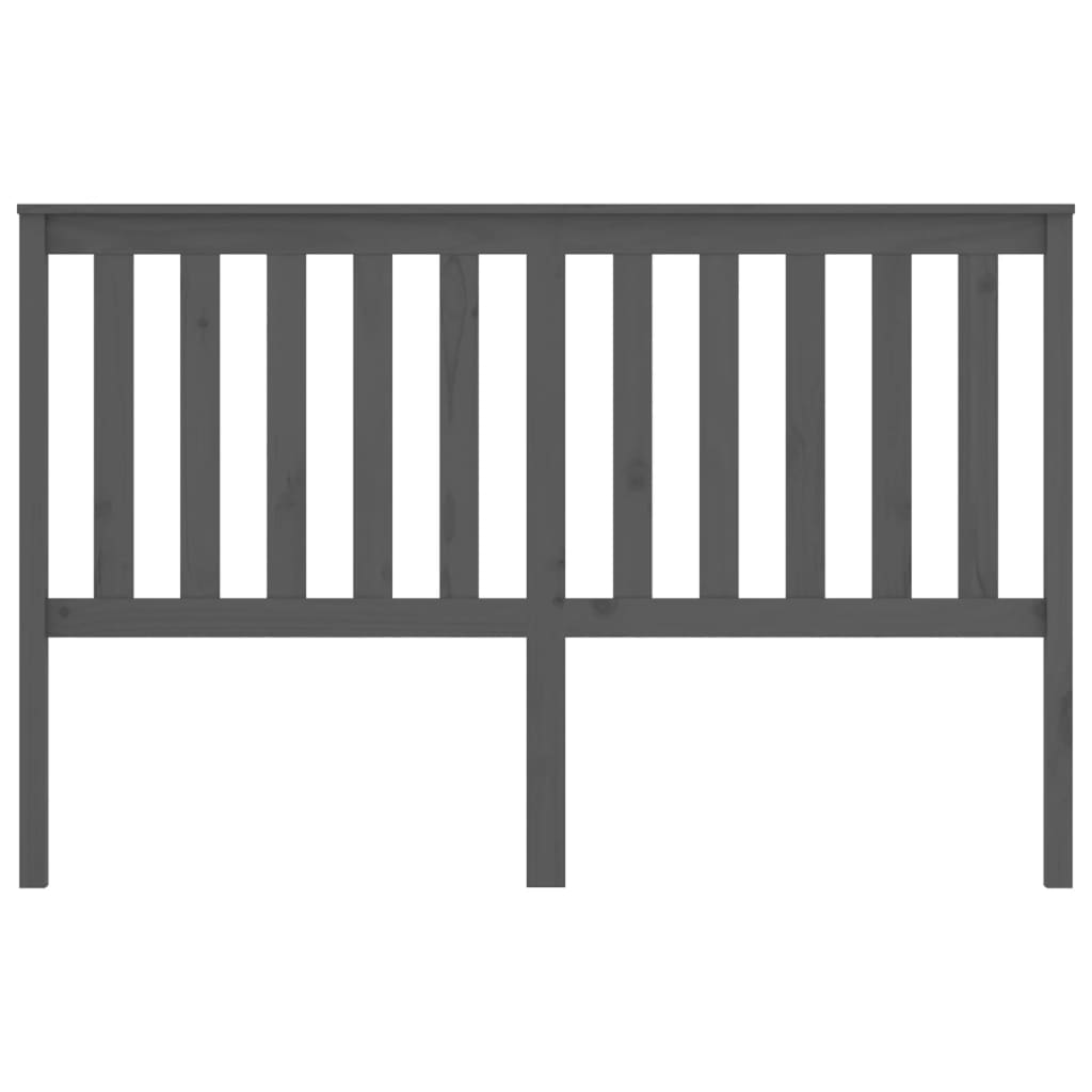 Kopfteil Grau 166x6x101 cm Massivholz Kiefer