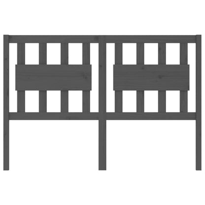 Kopfteil Grau 125,5x4x100 cm Massivholz Kiefer