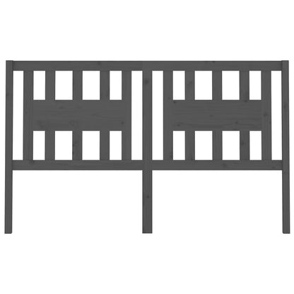 Kopfteil Grau 186x4x100 cm Massivholz Kiefer