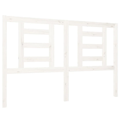 Kopfteil Weiß 126x4x100 cm Massivholz Kiefer