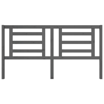 Kopfteil Grau 186x4x100 cm Massivholz Kiefer