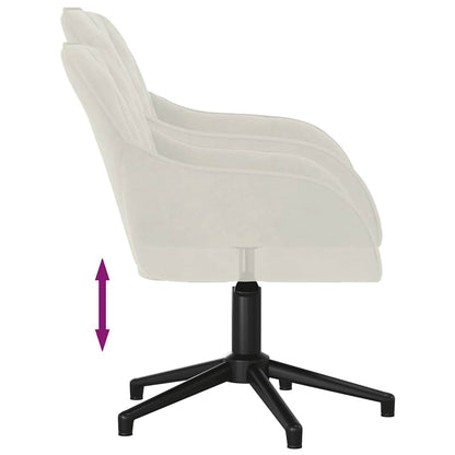 Esszimmerstühle 2 Stk. Drehbar Creme Samt