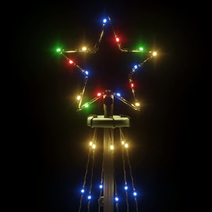 LED-Weihnachtsbaum Kegelform Mehrfarbig 108 LEDs 70x180 cm