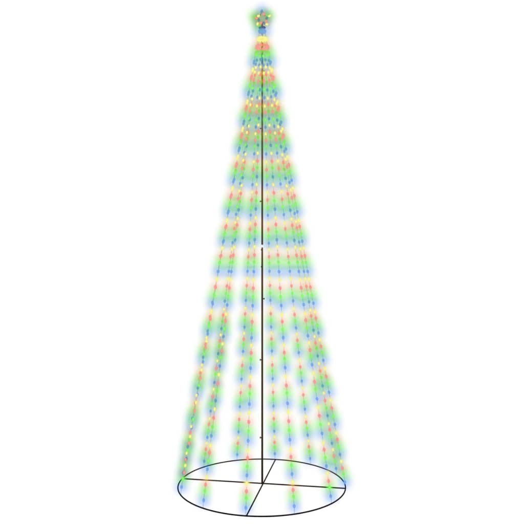 LED-Weihnachtsbaum Kegelform Mehrfarbig 732 LEDs 160x500 cm