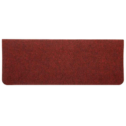Stufenmatten Selbstklebend 15 Stk. 65x24,5x3,5 cm Rot