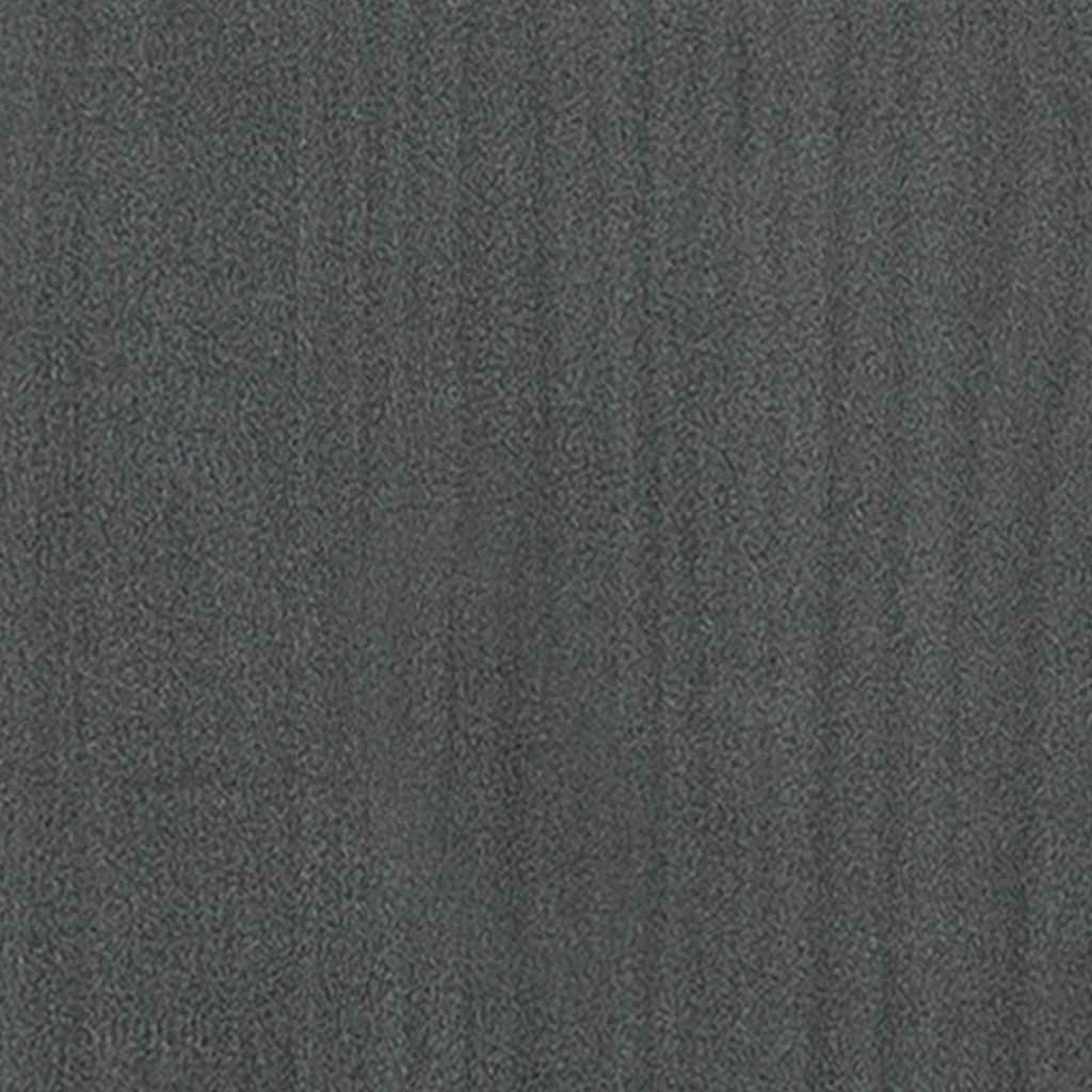 Massivholzbett Grau Kiefer 200x200 cm