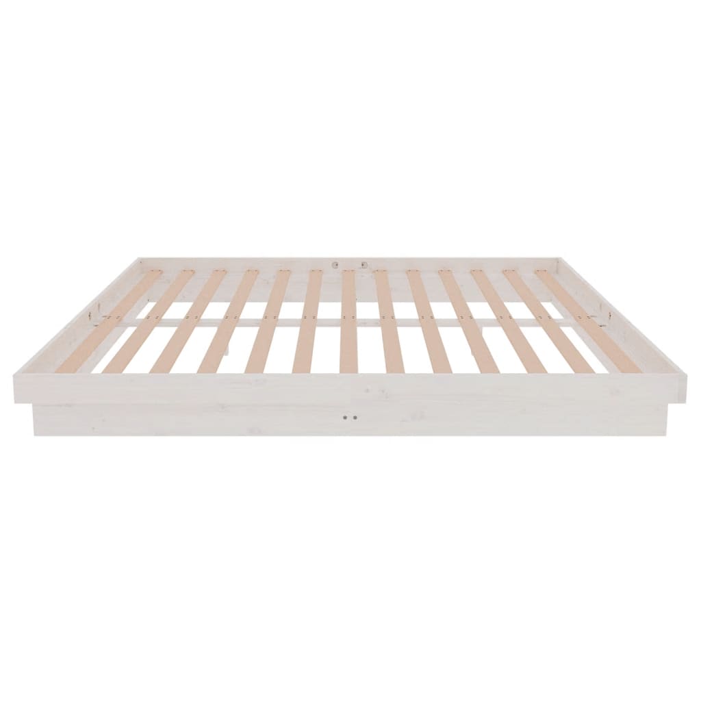 Massivholzbett Weiß 180x200 cm