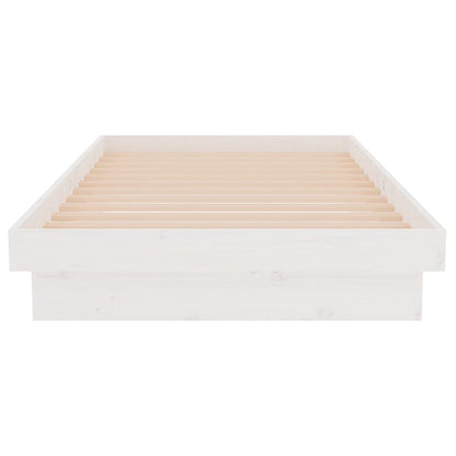 Massivholzbett Weiß 90x190 cm