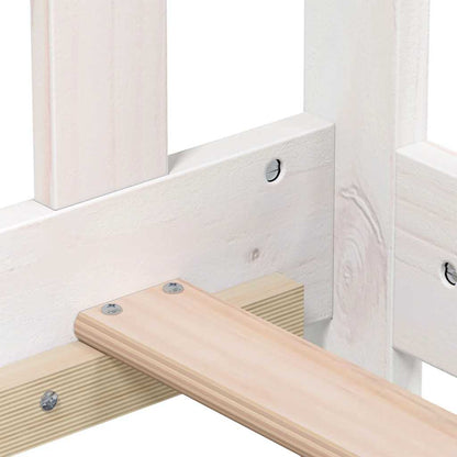 Tagesbett Weiß Massivholz Kiefer 80x200 cm