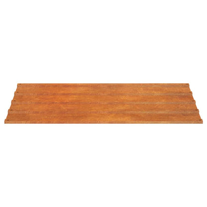 Dachplatten 36 Stk. Rostig 60x44 cm Cortenstahl