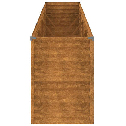 Garten-Hochbeet 385 x 50 x 69 cm Cortenstahl