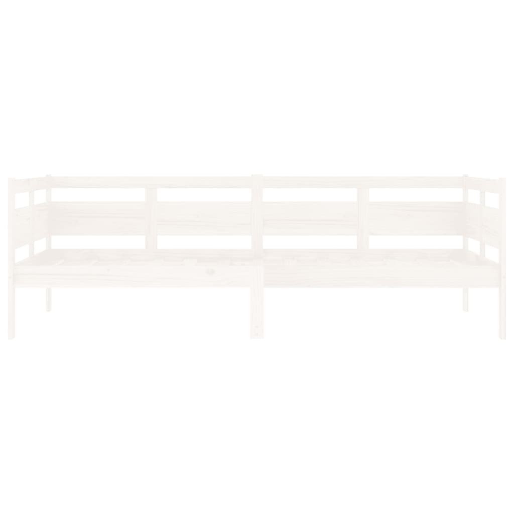 Tagesbett Weiß Massivholz Kiefer 90x200 cm