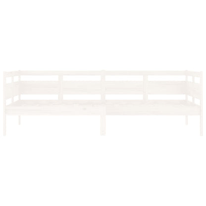 Tagesbett Weiß Massivholz Kiefer 90x200 cm