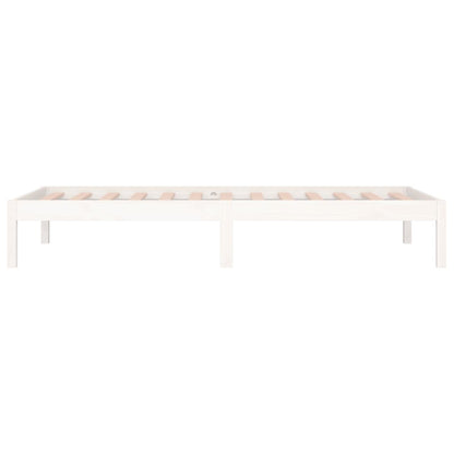 Tagesbett ohne Matratze Weiß 80x200 cm Massivholz Kiefer