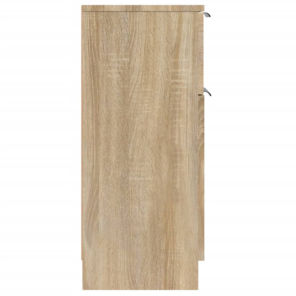 Sideboards 2 Stk. Sonoma-Eiche 30x30x70 cm Holzwerkstoff