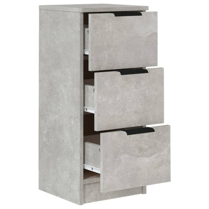 Sideboards 2 Stk. Betongrau 30x30x70 cm Holzwerkstoff