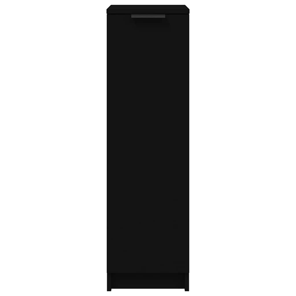 Schuhschrank Schwarz 30x35x100 cm Holzwerkstoff