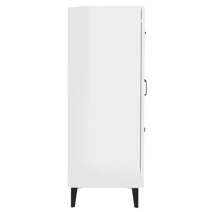 Sideboard Hochglanz-Weiß 69,5x34x90 cm Holzwerkstoff