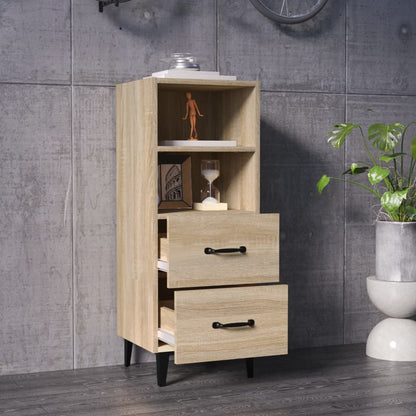 Sideboard Sonoma-Eiche 34,5x34x90 cm Holzwerkstoff