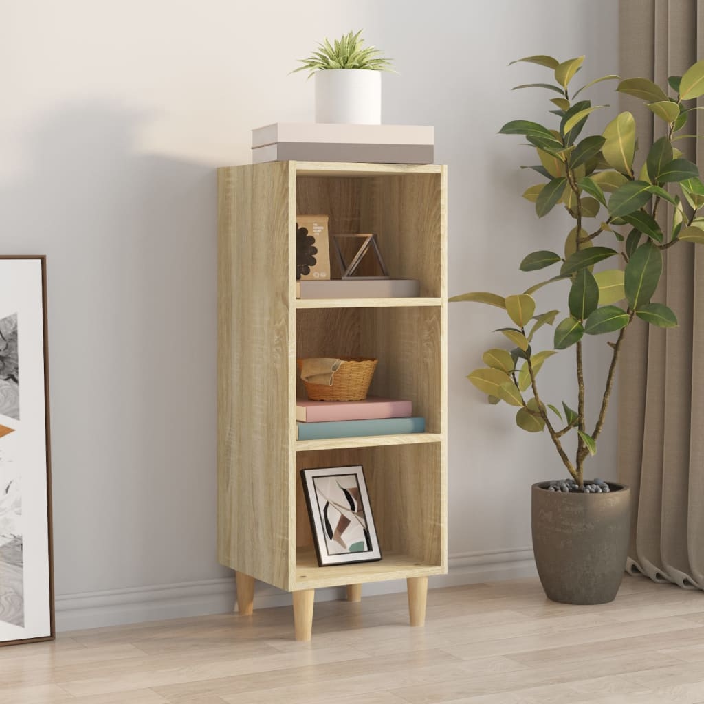 Sideboard Sonoma-Eiche 34,5x32,5x90 cm Holzwerkstoff